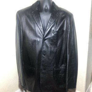 Hugo Boss Leather Jacket Exquisite Style Long